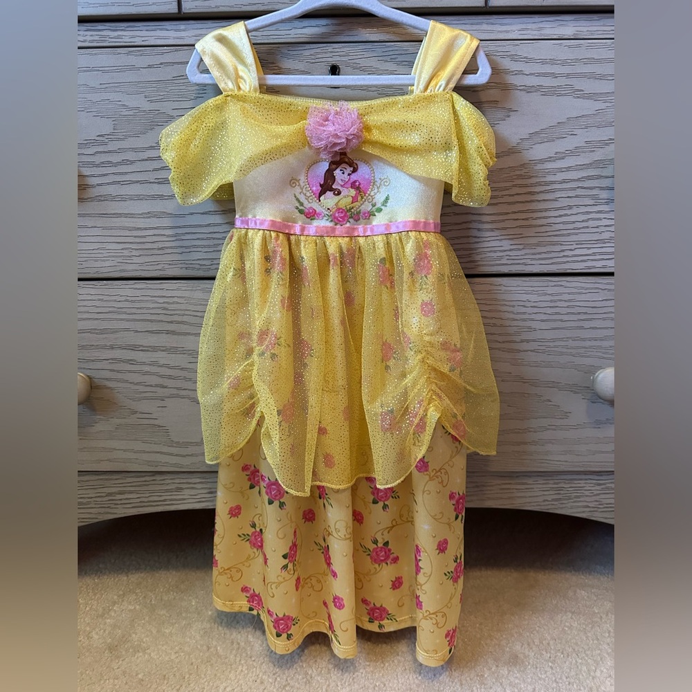 Disney Princess - Beauty and the Beast Yellow Floral Princess Dress-Up Costume